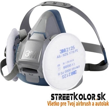 3M Ochranná polomaska 6502QL s filtrami 3M 2125 P2