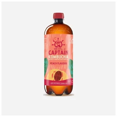 Captain Kombucha broskev BIO 12 x 1 l