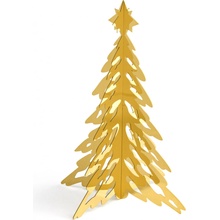 Cooee Design Dekoračný stromček Pinetree 20 cm mosadzný