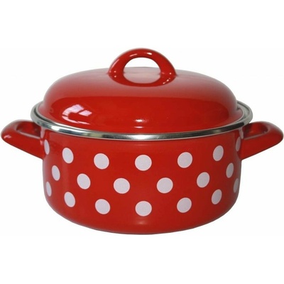 Metalac Kastrol kastrol Červený puntík Standard s poklicí 18 cm 2,2 l MAT12862