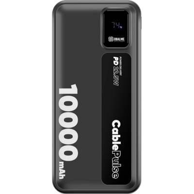 OBAL:ME Външна батерия Obal-ME CablePulse, 10000mAh, 22, 5W, черен (OMPWBC10K)