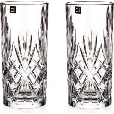 Diamante poháre na vodu a nealko Chatsworth 2 x 360 ml
