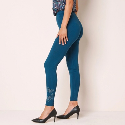 Blancheporte Legíny zdobené štrasom tyrkysová