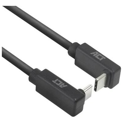 ACT Кабел USB-C 10Gbps, 60W, 1м, конектори на 90° up/down angled (EWENT-ACT-CAB-AC7477)