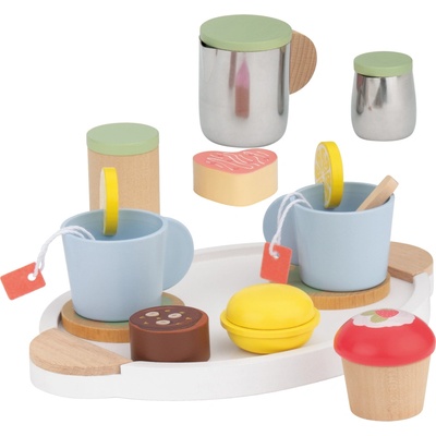 Lupilu Dřevěná sada nádobí a pomůcek do kuchyně (čajová sada) – Zboží Dáma