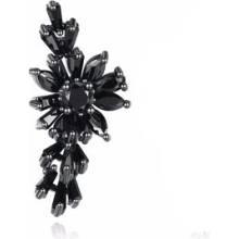 Krista Paulitti Rhodium ozdoby na NailArt TRIPLE AAA ZIRCON SELECTION BLACK PLATING Ø 11 MM X 22 MM BLACK