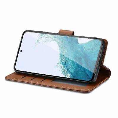 Кожен калъф, тип портфейл за Samsung Galaxy S24 Ultra - Tech-Protect Wallet Leather Flip Case (черен) (THP2549)