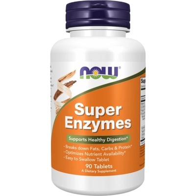 NOW Super Enzymes [90 Таблетки]