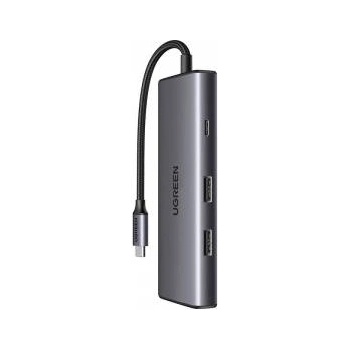 UGREEN CM498 7in1 adapter USB-C / 2xUSB-A 3.2, USB-C 3.2, SD/TF, PD