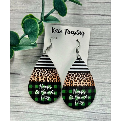 Olive Felix Náušnice s motívom šťastného Dňa svätého Patrika FE50070314451287HI