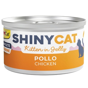 GimCat ShinyCat Jelly Kitten Chicken парченца пилешко месо в желе 70gr