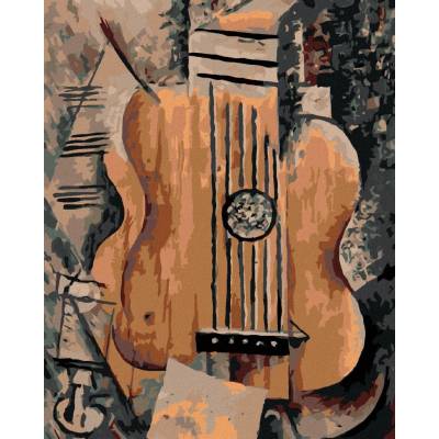 zuty malování podle čísel Hudební 80 x 100 cm bez rámu a bez vypnutí plátna