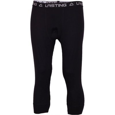 Lasting pánske merino spodky 3/4 AMON čierne