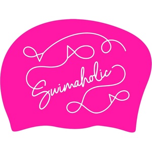 Swimaholic плувна шапка за дълга коса swimaholic pink flow