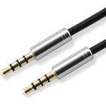 SBOX Kабел SBOX 3535-1.5W, Jack(м) 3.5mm към Jack(м) 3.5mm, 1.5м, кокосово бял (3535-1.5W)
