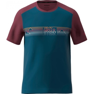 Zimtstern Фланелка с къс ръкав за колоездене Zimtstern Trailflowz Shirt S/S Cycling jersey - French Navy / Windsor Wine (056-2087-0211)