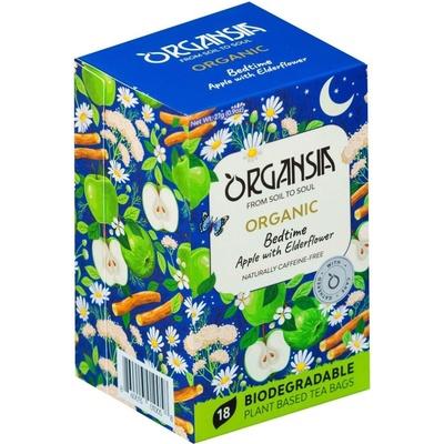 ORGANSIA Bed time apple elderflower ovocno bylinný čaj BIO 18 sáčků