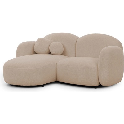 ROPEZ Светлокафяв ъглов диван от букле (ляв ъгъл) Orbit - Ropez (Orbit A+OT+1,5+A Quelle 03 Standard)