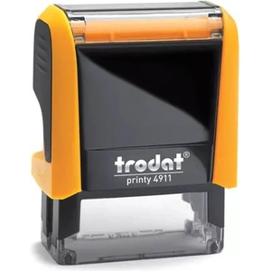 TRODAT Печат TRODAT Printy 4.0 4911 неоново оранжев корпус син тампон 4911-NN-KE (4911-NN-KE)