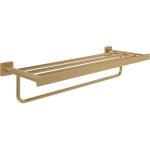 Villeroy & Boch Elements Striking - Поставка за кърпи с рафт, дължина 60 см, матирано злато TVA15200600076 (TVA15200600076)