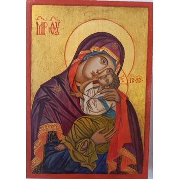 Image 1 of Рисувана икона на Св. Богородица с младенеца