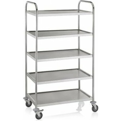 Cargo servírovací vozík nerez 5 políc 85 x 53 x 154 cm 100027498
