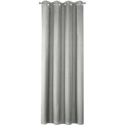 Mybesthome EASY TOP dekorační závěs s kroužky 140 × 250 cm, světle šedý, 1 ks