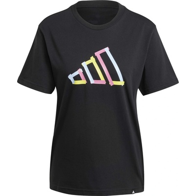 adidas Bavlnené tričko W T FILL TEE dámske JN9087 čierna