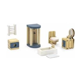 Vigan VIGA PolarB Dollhouse Furniture Set Bathroom