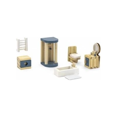 Vigan VIGA PolarB Dollhouse Furniture Set Bathroom