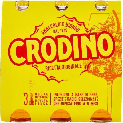 Crodino svetlý nealkoholický aperitív 3 x 0,175 l