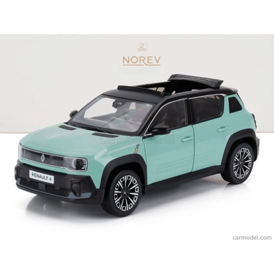 Norev Renault R4 E tech 100% Open Roof 2025 Světle Zelená 1:18