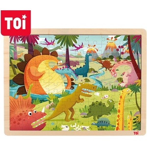 Toi World Дървен пъзел, Toi World, Земята на Дино, 100 части (TWTP050)