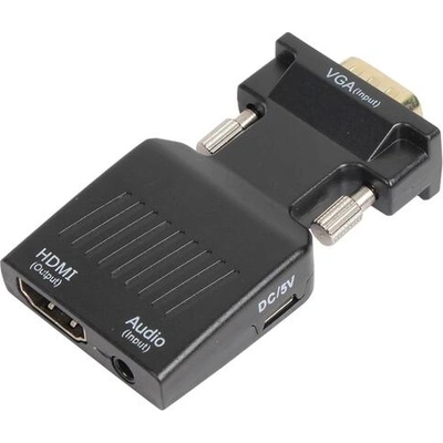 Адаптер, VCom CA337A, Adapter VGA M / HDMI F with Audio (CA337A)