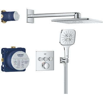 GROHE Grohtherm SmartControl Concealed shower system with Rainshower SmartActive 310 Cube (34864000)