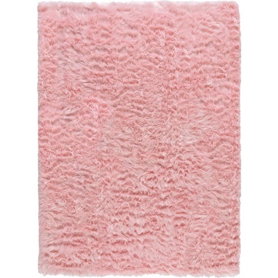 Flair Rugs Faux Fur Sheepskin Pink