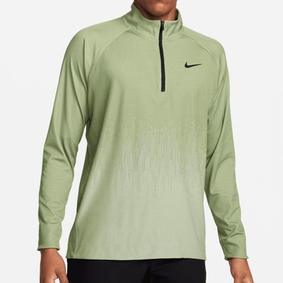 Nike pánska mikina Golf TOUR DFADV HZ TOP oil green/hndew/blk