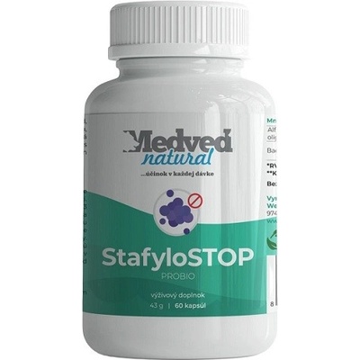 Medveď natural StafyloStop 60 kapsúl