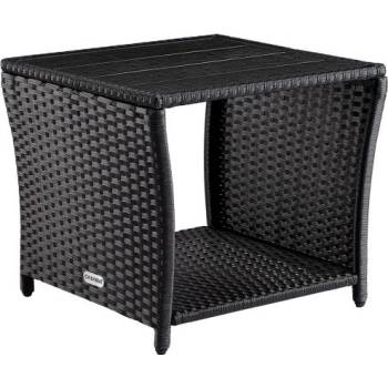 Deuba Ratanový stolek Vedis 45 x 45 x 40 cm černý