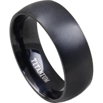 Steel Edge pánský titanový prsten SETR011 černý