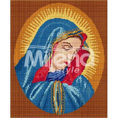 Milena Style Малката Богородица - гоблен със схема конци dmc 1: 1