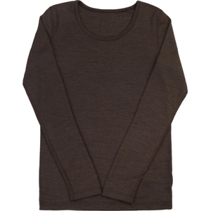 Joha Дамско мериносово термобельо Joha Women's Blouse L/S Merino base layer - Dark Brown - размер XS (115-2767-0211)