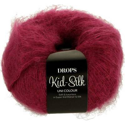 Drops Kid Silk UNI Barva 17 bordová