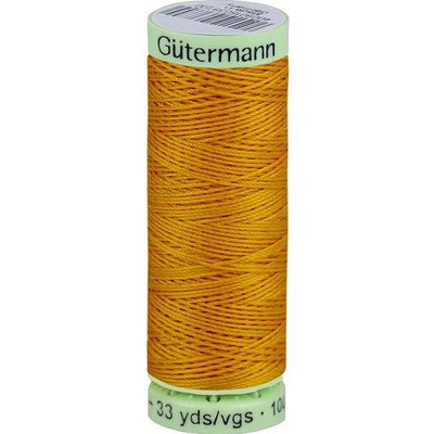 Prima-obchod Polyesterové nitě Gütermann Jeans návin 30 m, barva 412 hořčicová tmavá