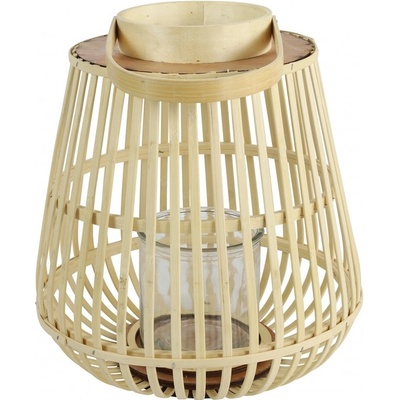 Lepaso Dřevěná lucerna přírodní Aira M 34x31 cm (135775 036 787496 lucerna M natur)