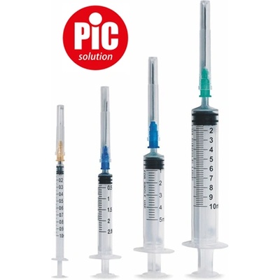 PIC Стерилизирани спринцовки с игли 2.5ml 22G 100 броя
