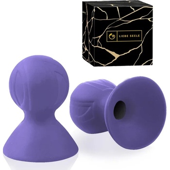 Image 1 of Вакуумни вендузи за зърна, 2 броя - Nipple Suckers Purple (LIEBESE064)