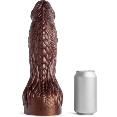 Mr. Hankey’s Toys Dildos & Dragons XL prémiové silikonové dildo s Vac-U-Lock 34,5 x 6,2–8,8 cm