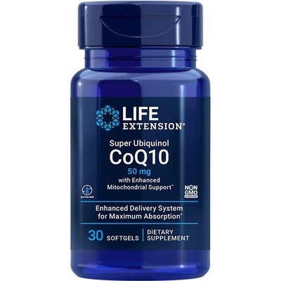 Life Extension Super Ubiquinol CoQ10 Enhanced Mitochondrial Support 50 mg 30 kapsúl