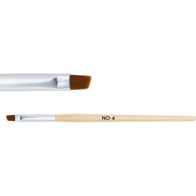 NEONAIL Wooden Brush štětec k nanášení gelových produktů typ No. 4 Angled